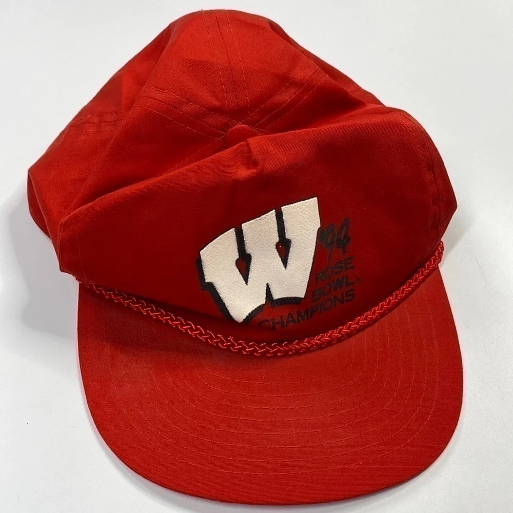 Vintage Wisconsin Badgers 1994 Rose Bowl Champions Snapback Hat